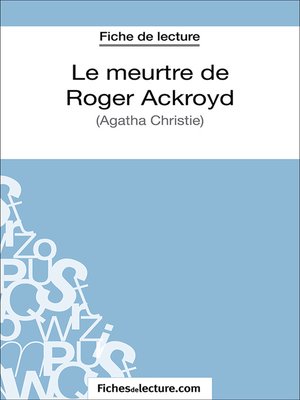 cover image of Le meurtre de Roger Ackroyd